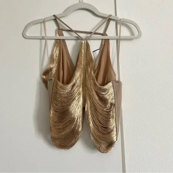 Cult Gaia QUELLA TOP in Light Gold - Picture 14 of 16